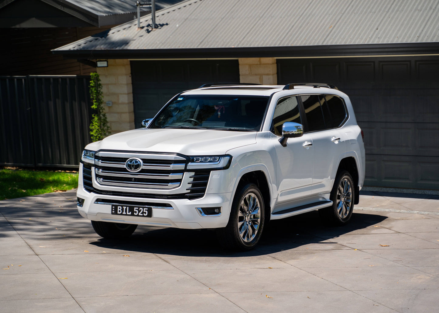 Toyota LandCruiser after a wash with Clarity Shampoo - removes grime while leaving deep gloss and zero water spots.